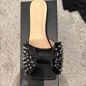 Azalea Wang Black Studded Women's Shoes